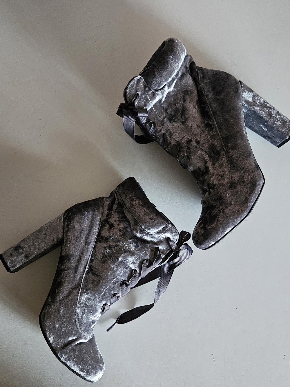 NWOT Bamboo Suede Ankle Boots